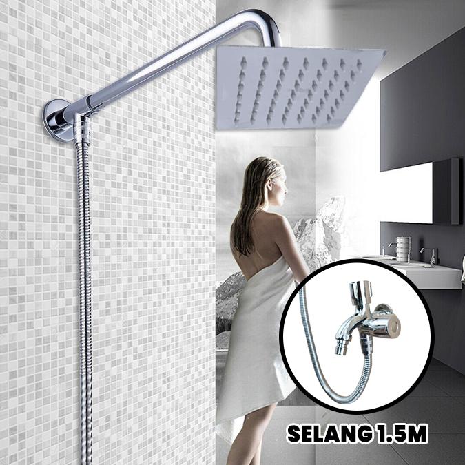 Product Introduction of Wall Flange Shower Tancap Dinding Flange Shower Kran Cabang Air Pipa Stainless 1/2 Inch JS-57 0