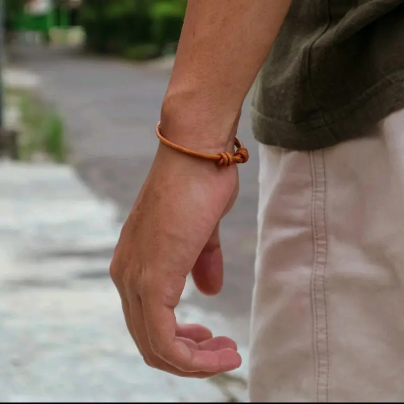 Gelang Kulit Adjustable - Rasa Leather Bracelet 1