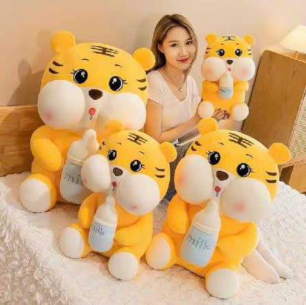 Gấu Bông Hổ Ôm Bình Sữa Siêu To Khổng Lồ
