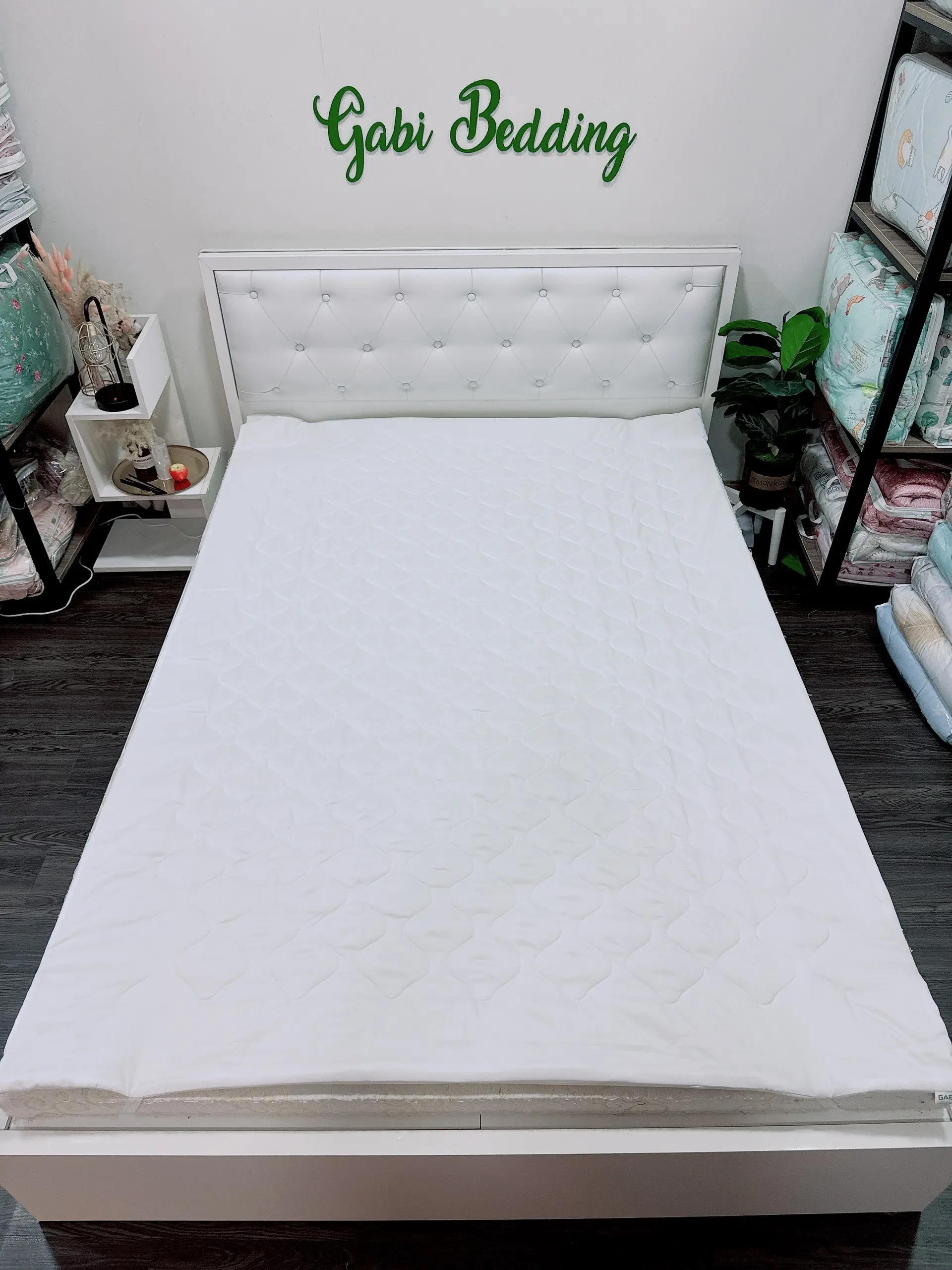 Tấm Lót Bảo Vệ Nệm Cao Cấp- Chần Bông Lông Vũ cao Cấp - đủ size từ 1m2 đến 2m2