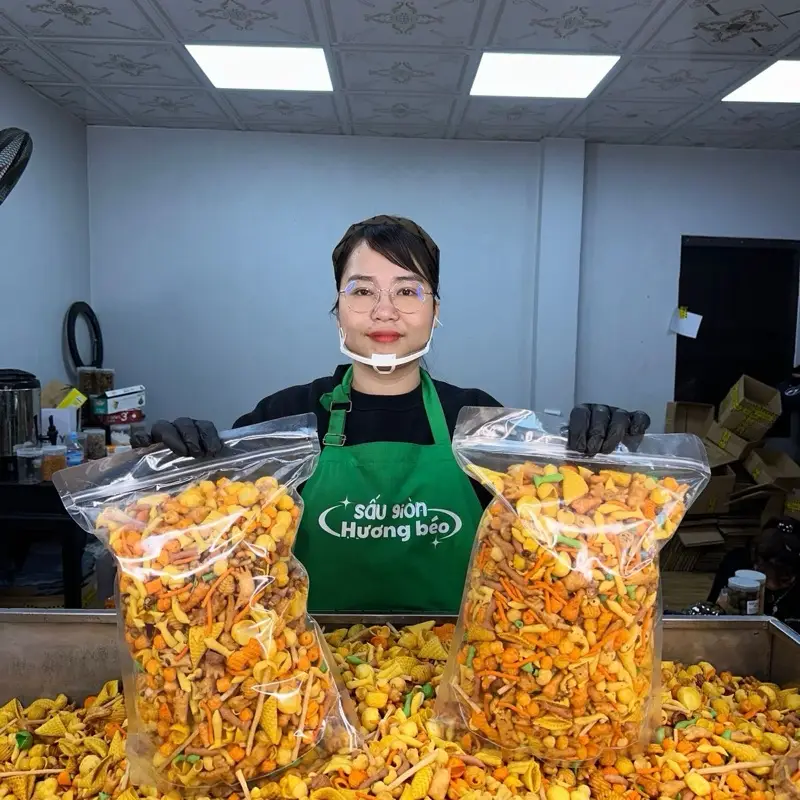 (1, 5Kg) Snack Tá Lả Mix 15 Vị Hương Béo Food (Ngon Giòn)Ăn Vặt