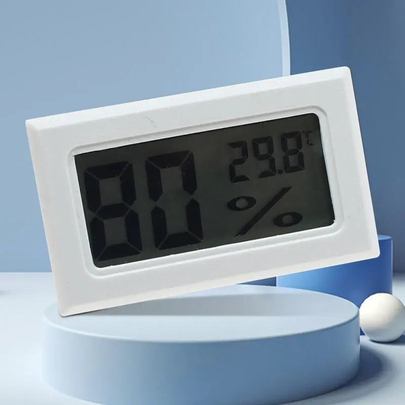 Household Mini Temperature & Humidity Meter, Wireless Digital Thermometer, Embedded Electronic Temperature Meter, Universal Measuring Tool for Home