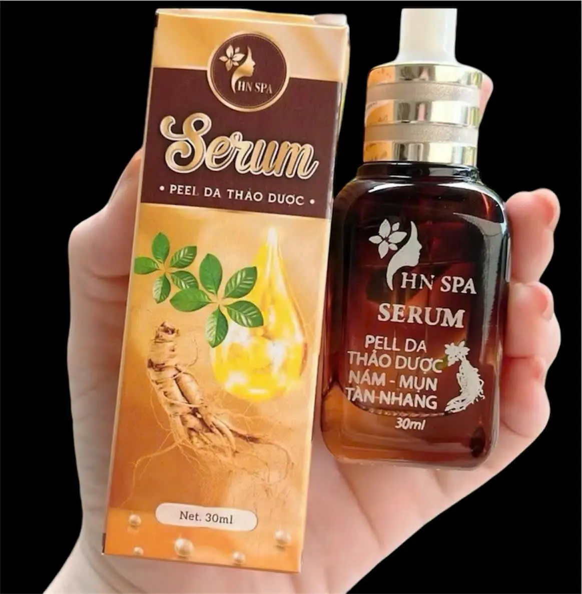 Serum peel  Hằng Nguyễn hàng chính hãng 1 hộp lẻ ( tặng bông tẩy trang) Skincare trang điểm Làm Đẹp Da Women