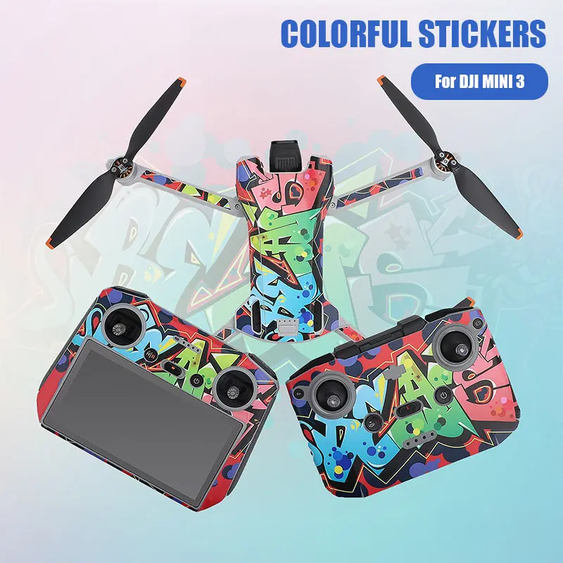 Vỏ Tương Thích Với DJI Mini 3 Máy Bay Không Người Lái Cầm Tay VOLODYMYR, Thiết Kế Rằn Ri Hiện Đại Ấm Áp, Bảo Vệ, Bền Và Độc Đáo, Bao Gồm Decal Vinyl, Dễ Dàng Áp Dụng, Loại Bỏ Và Thay Đổi Kiểu Dáng 0