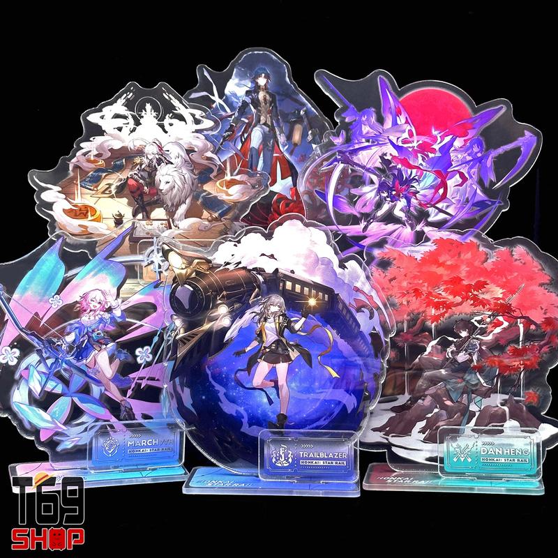 [63 mẫu] Mô hình Standee Acrylic Mica game Honkai Star Rail - Base có bảng tên nhân vật [T69 Shop]
