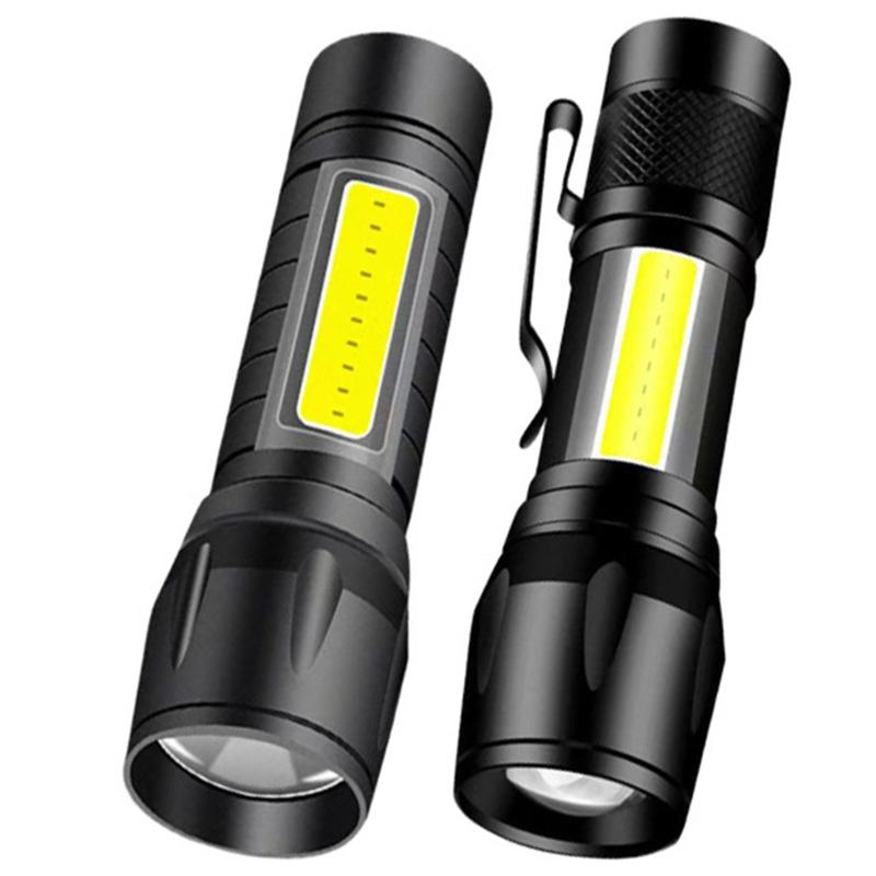 Product Introduction of Lumens Powerful LED Flashlight Rechargeable USB 18650 Waterproof Zoom Fishing Hunting Tactical Flashlight ABS Material 26