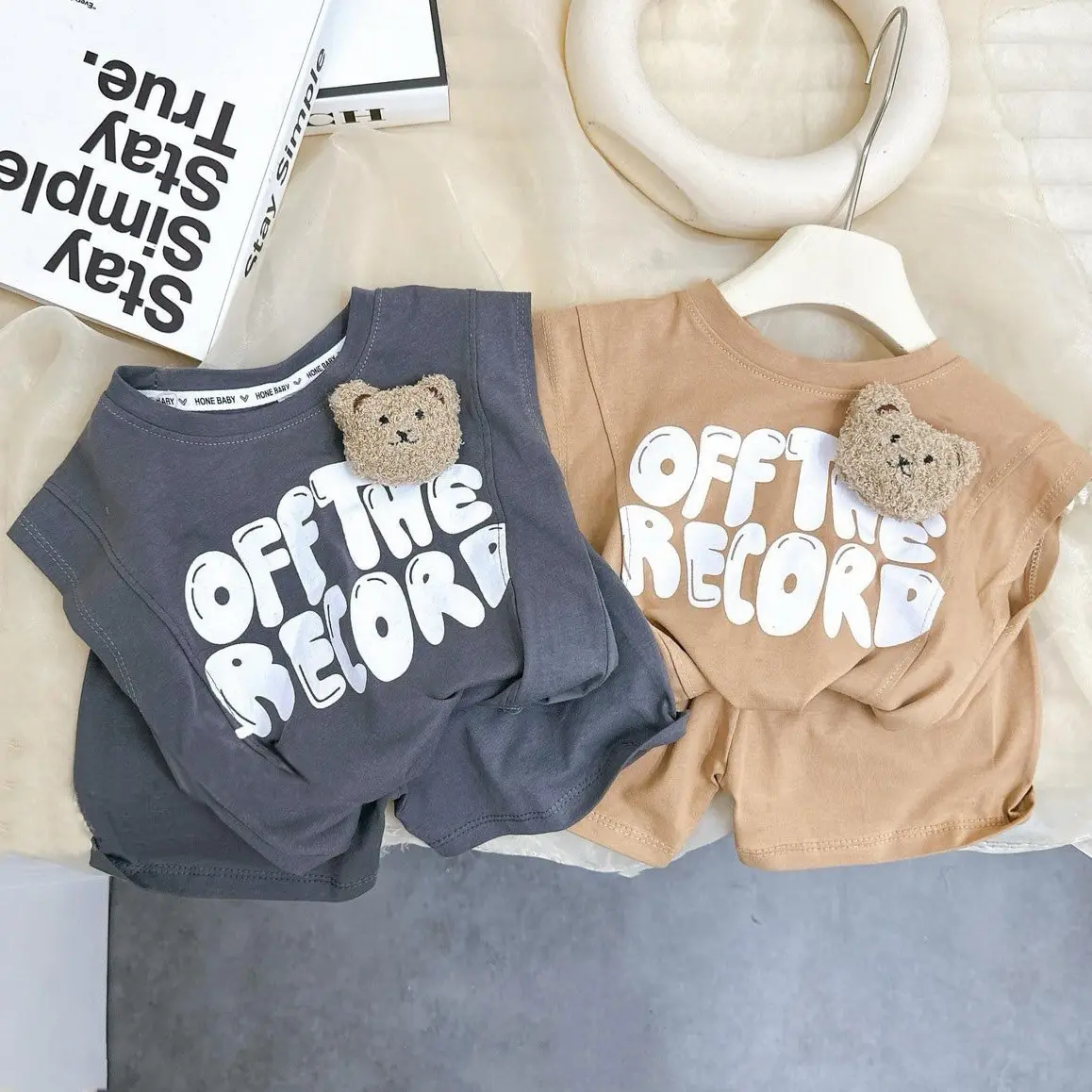 Bộ gấu sát nách cho bé yêu diện hè xinh xắn Cotton Cotton