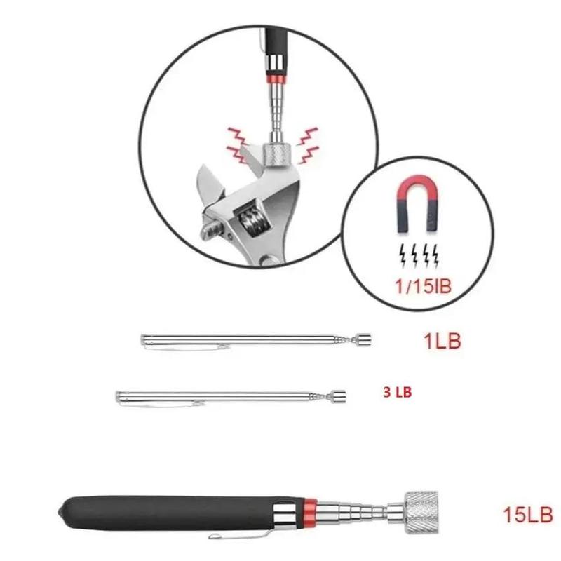 Telescopic Magnet Pickup Tool, Retrieving Telescopic Magnet Pickup Tool, Extendable Magnetic Pick Up Tool, Magnetic Tool for Home & Office, Gadgets 6