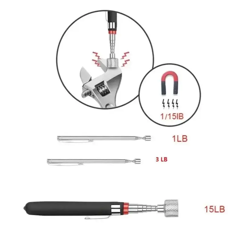 Telescopic Magnet Pickup Tool, Retrieving Telescopic Magnet Pickup Tool, Extendable Magnetic Pick Up Tool, Magnetic Tool for Home & Office, Gadgets 6