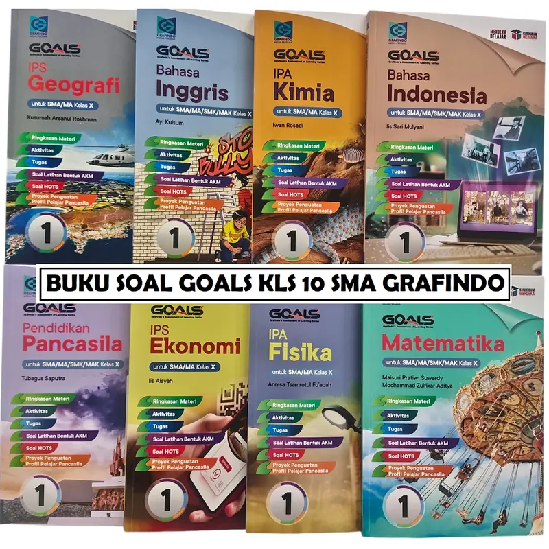 [GOALS10] BUKU SOAL GOALS KELAS X SMA/MA KUR. MERDEKA PENERBIT GRAFINDO, BUKU BARU 100% ORIGINAL 0