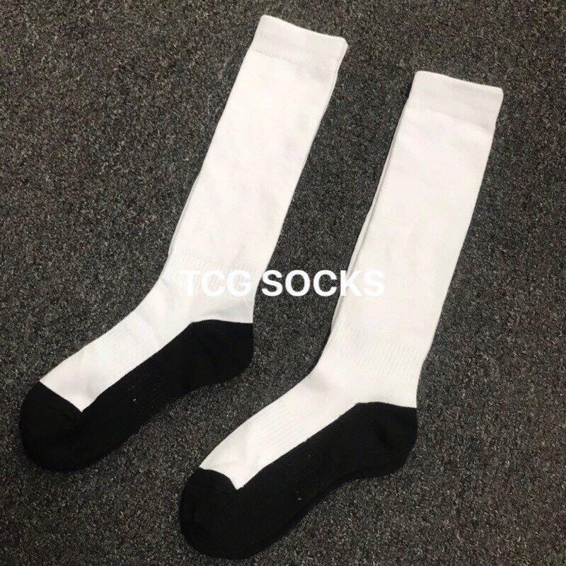 Tất đá bóng vớ thể thao loại dài cao cổ cho nam nữ, hàng xuất Mỹ Tigora cao cấp football baseball socks Cotton 7