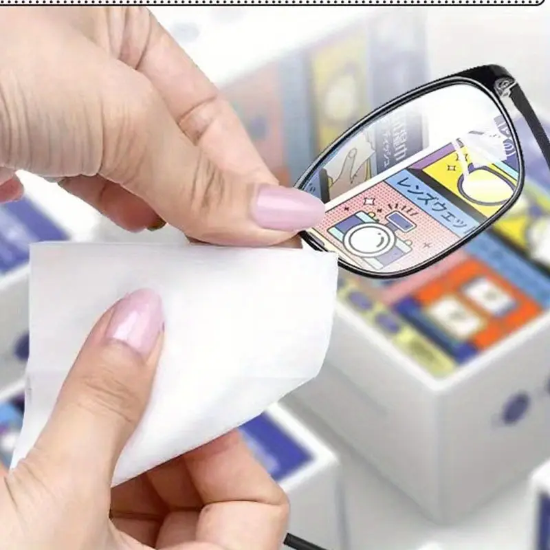 100pcs Glasses Cleaning Wipes, Disposable Glasses Cloth Wipes, Glasses Paper Wipes, Clean Glasses And Mobile Phone Screens And Lenses
