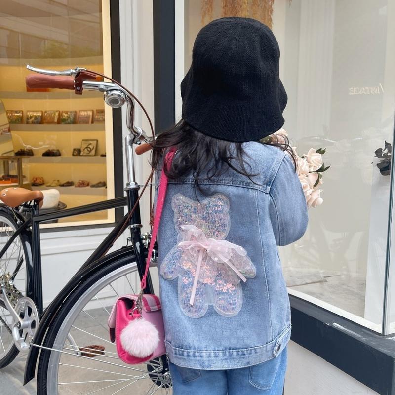 Product Introduction of Áo Khoác Denim, Cho Trẻ Cũ, Nữ Trẻ Em, Phiên Bản Mùa Xuân Và Mùa Thu 2023, Hàng Mới Về, Thích Hợp Cho Học Sinh Mùa Thu, [Giảm Giá] 6