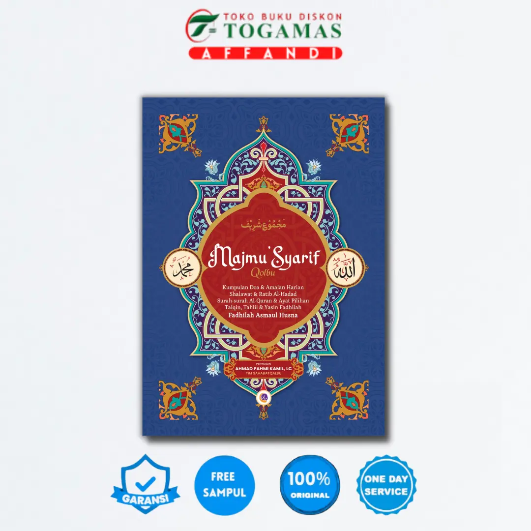 READY STOCK !! MAJMU SYARIF QOLBU (BIRU) kumpulan surat, zikir & doa - WAHYU QOLBU