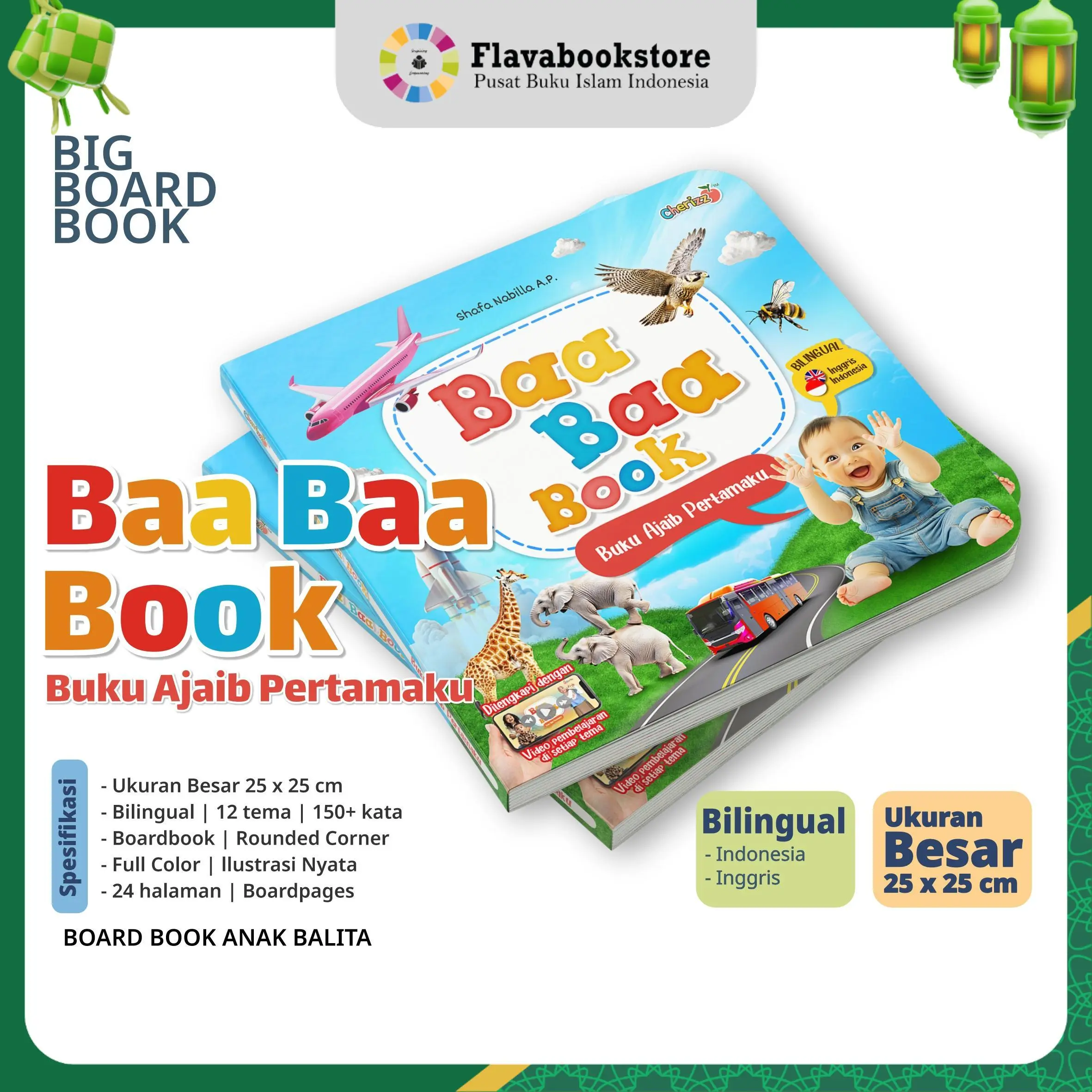 Buku Bayi 1 Tahun Baa Baa Books Kata Ajaib Pertamaku dengan Bonus Video Belajar Bernyanyi