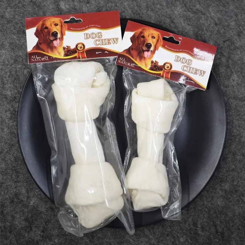 Xương Da Bò Xoán Hai Đầu Vị Sữa Xương Gặm Sạch Răng Cho Chó Pet xương canxi cho chó xương sữa cho chó 3