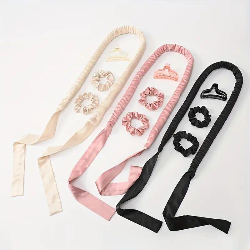 [H63]Silk Heatless Curling Rod Headband Heatless Silk Hair Curlers ...