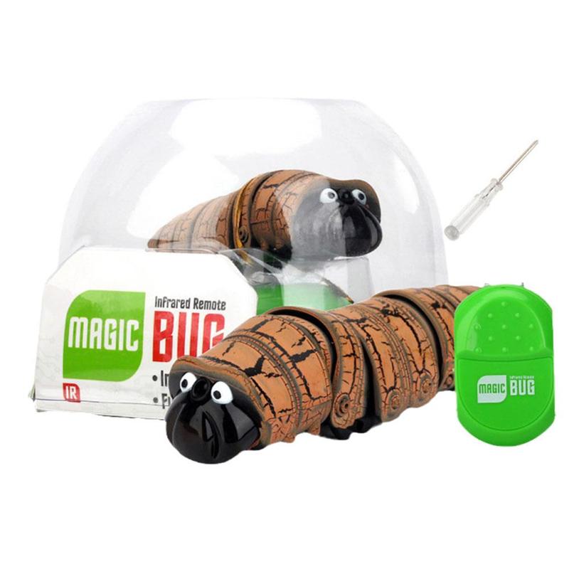 Product Introduction of New And Unique Simulation Remote Control Caterpillar Electric Trick Simulation Toy Insect J5L0 23