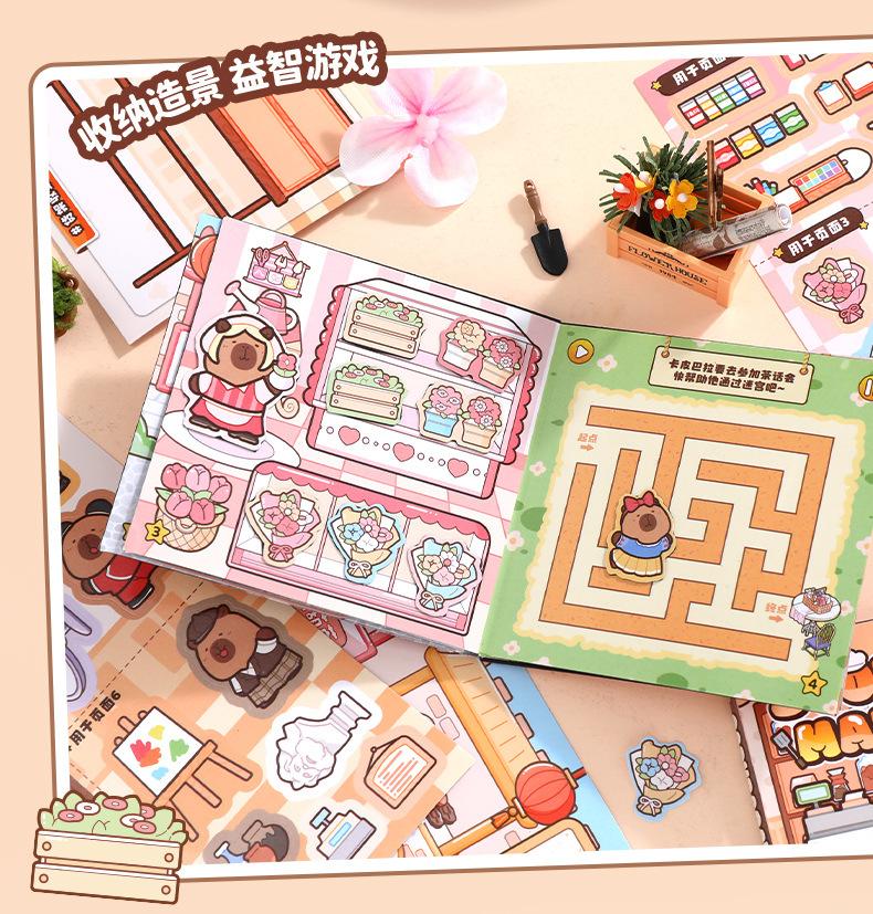 Product Introduction of Capybara Magnetic Quiet Book Stickers – Xinmo Creative Magnetic DIY Activity Book Educational Toy Stickers for Children 22