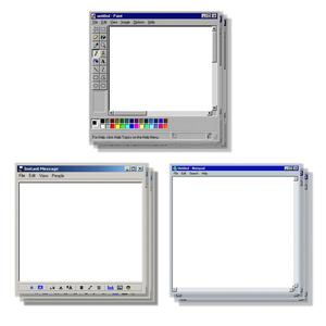 Nota adhesiva de diseño retro por computadora, 3 recuentos / juego Bloc de notas creativo para oficina y escuela, regalo perfecto para estudiantes y profesores