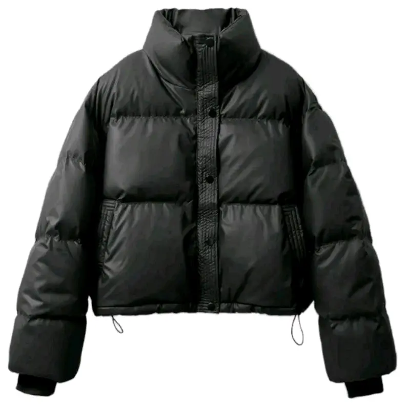 Áo khoác da nữ lập trình mới 2024 dáng ngắn 3 lớp dày dặn Jacket Có Túi Top 1