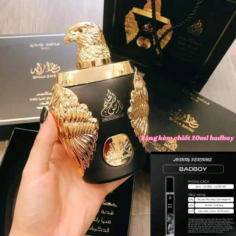 Nước hoa đại bàng full box 100ml tặng kèm chiết 10ml badboy 2