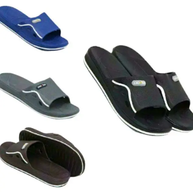 sandal selop sandal harian ( slide porto 1002-M ) sandal Karet Pria 0