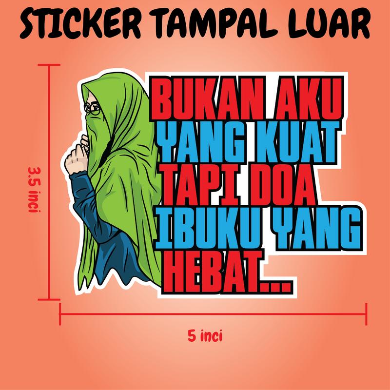 sticker DOA IBU untuk kereta atau motor - TikTok Shop Malaysia
