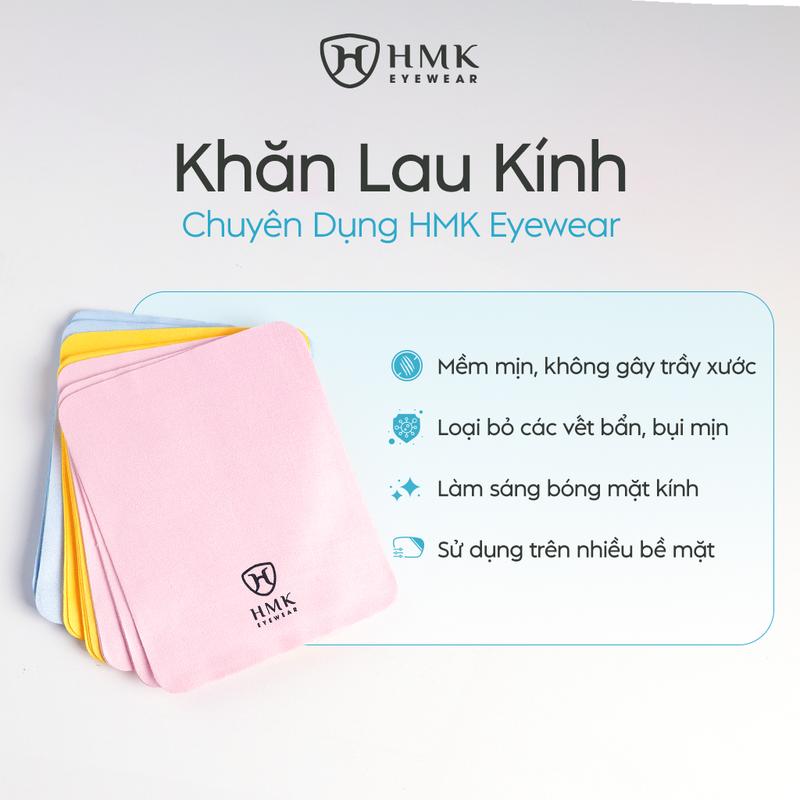 [MÀU XÁM] Khăn Lau Kính HMK Chuyên Dụng Mềm Mịn Màu Ngẫu Nhiên, Dùng Lau Mắt Kính Cận