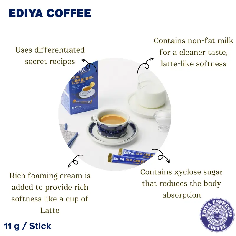 EDIYA Coffee Instan Special Gold Blend Coffee Mix 1 Box 50T 1