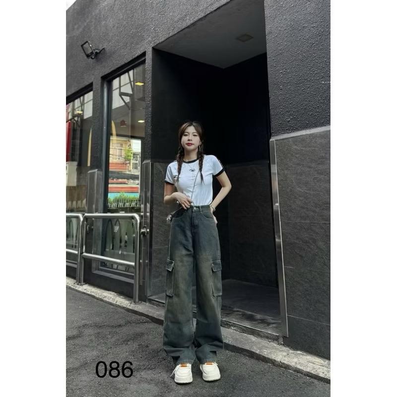 QUẦN JEANS SUÔNG NỮ TÚI HỘP MÀU BỤI XINH ẠH 7