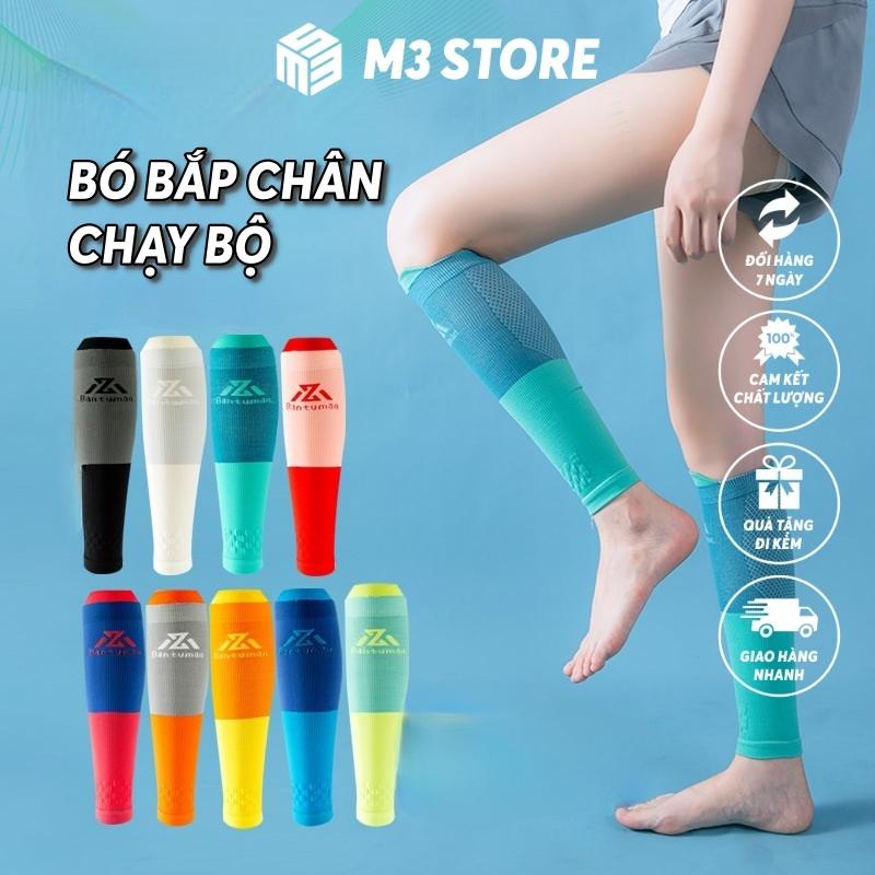 Bó Bắp Chân Chạy Bộ Nam Nữ Tất Ống Chân Đá Bóng Bó Calf Chạy Trail Chống Xước Bó Gối Thể Thao BTM01