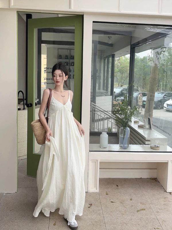 ĐẦM MAXI BIGSIZE 2 DÂY BÈO NGỰC [TNT SHOP BIGSIZE 60KG 90KG] Nữ Dress