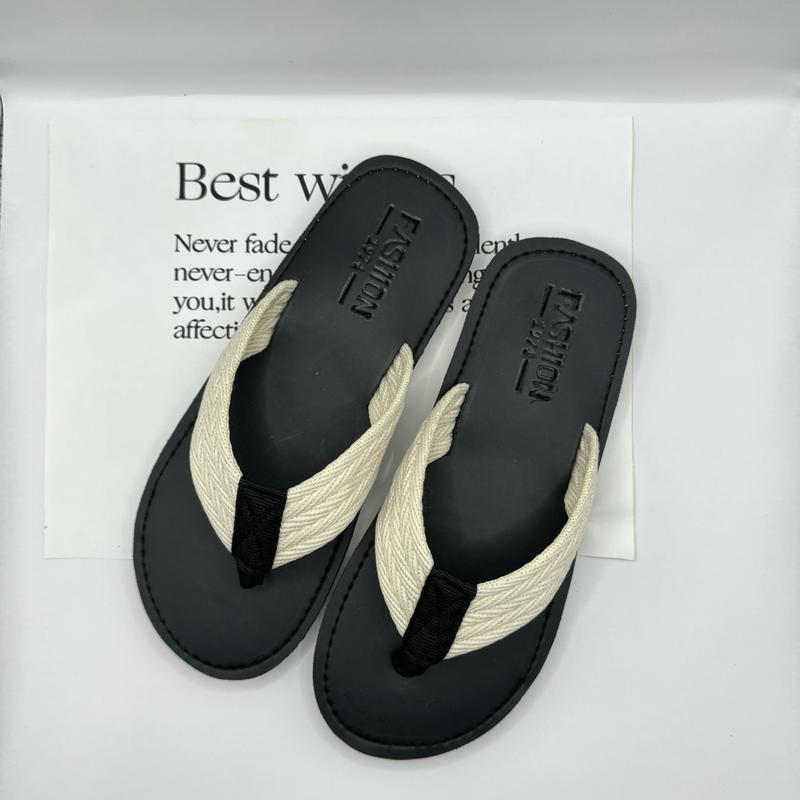 Xỏ Ngón May Đế ,Quai Làm Bằng Vải Bện sự Kết Hợp đến từ COOPER SHOP  Nam Đế Bằng Cao Su Nhung Đồng sandal namnu dep xongon depnam sanpham moi dibien, dép lào