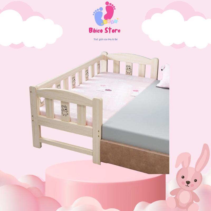 Giường ngủ cho bé giường ghép 3 - 4 mặt an toàn cho trẻ sơ sinh Nôi