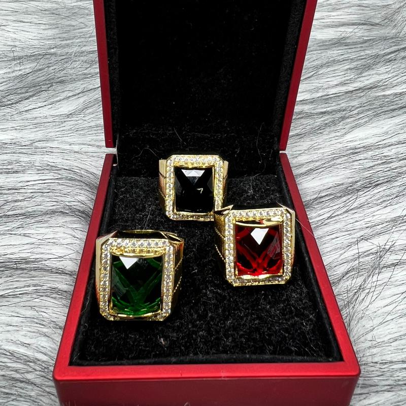  Pro50 Nhẫn Nam Phong Thuỷ Lót Lòng Đính Đá Sang Trọng - Trang Sức Kim Vân 