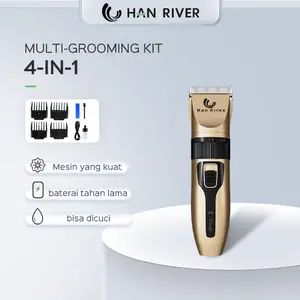 [COD] HAN RIVER HRLF01GD Hair Clipper Pro Gold - Alat Cukur & Pemangkas Rambut Elektrik, Gunting Kumis/Jenggot Praktis! ✂️💈 Bisa COD ✔️ Garansi 1 Tahun