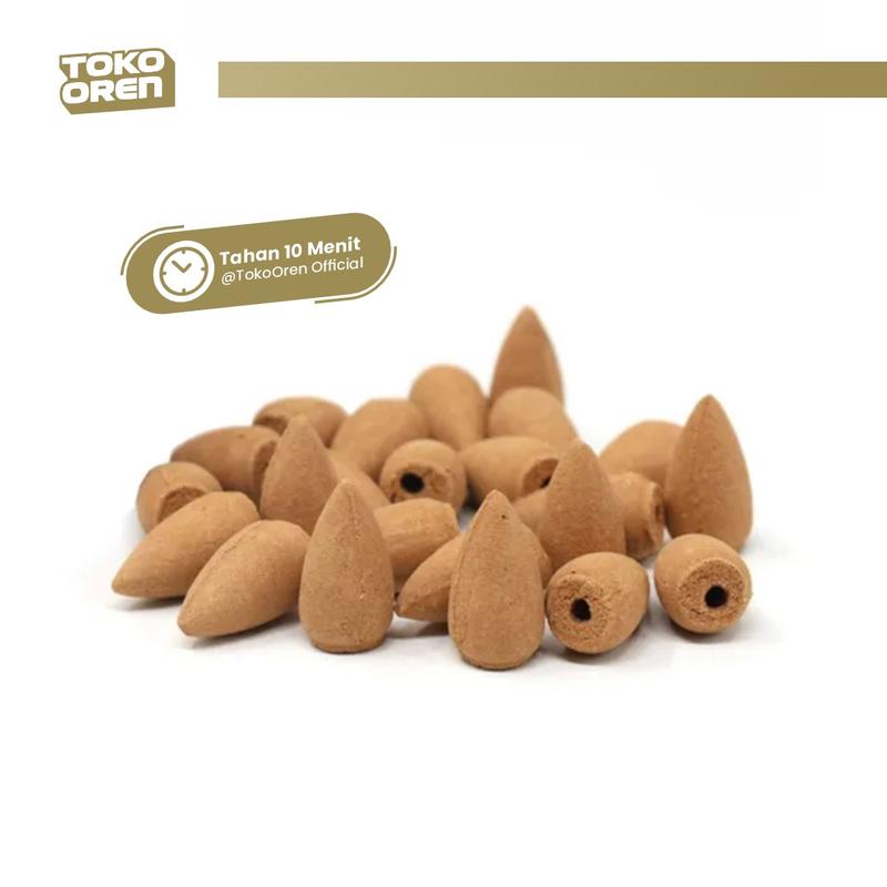 COFFEE - Isi 40 pcs Dupa Mini Pelor Kerucut Asap bawah Oudthentic Bunga 2