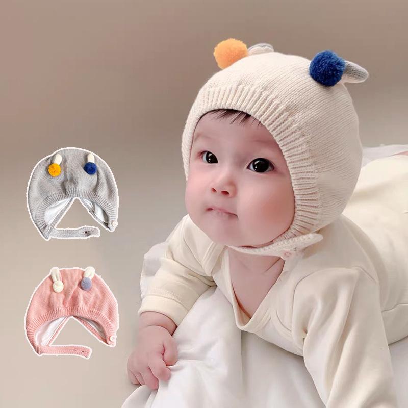 Mũ Dệt Kim Dễ Thương Cho Bé Mũ Len Ấm Áp Cho Trẻ Sơ Sinh Bé Trai Và Bé Gái Mũ Len Hoạt Hình Mềm Và Dày Bảo Vệ Tai Mũ Lưỡi Trai Cho Trẻ Sơ Sinh 0-12 Tháng Tuổi Mùa Thu Đông