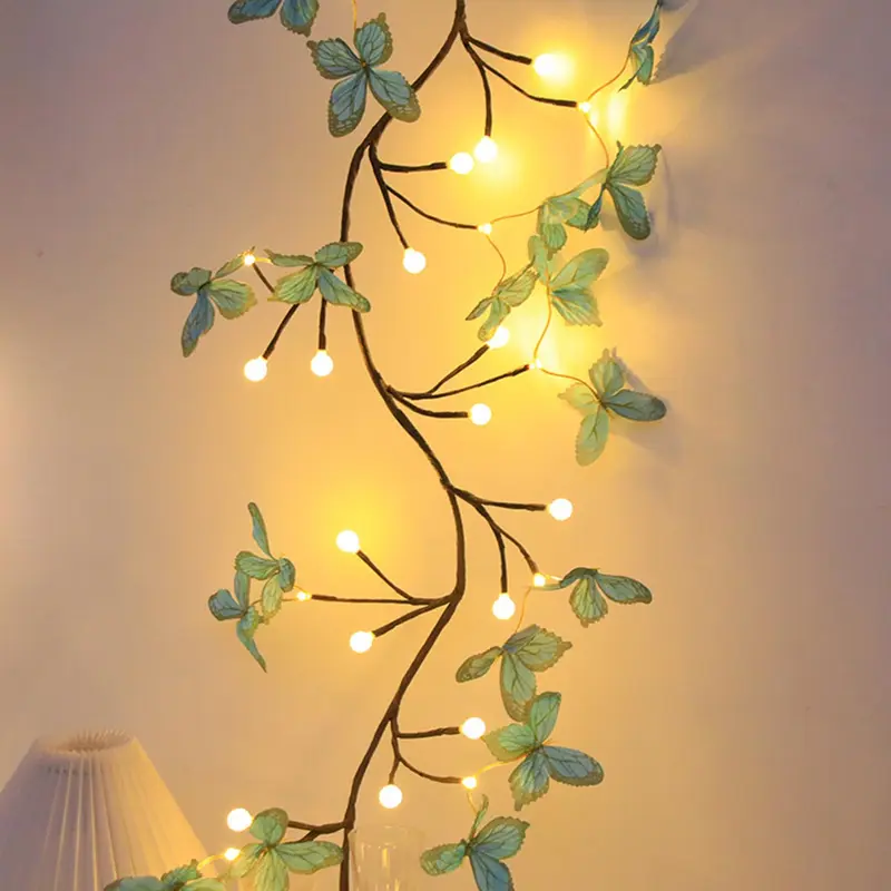 LED Butterfly Willow Vine Fairy String Light, 1 Count USB Powered String Light with 8 Lighting Modes & Remote Control, Decorative Light for Home Party Wedding 4
