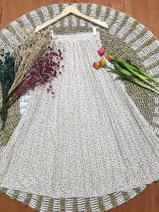 ROK PLISKET PANJANG MOTIF FLOW BAHAN HYGET PREMIUM karet melar nyaman  wanita  bawahan  cewek  kain  pendek  belah samping  hitam Baju Stretch Katun Serut Santai Putih Dewasa