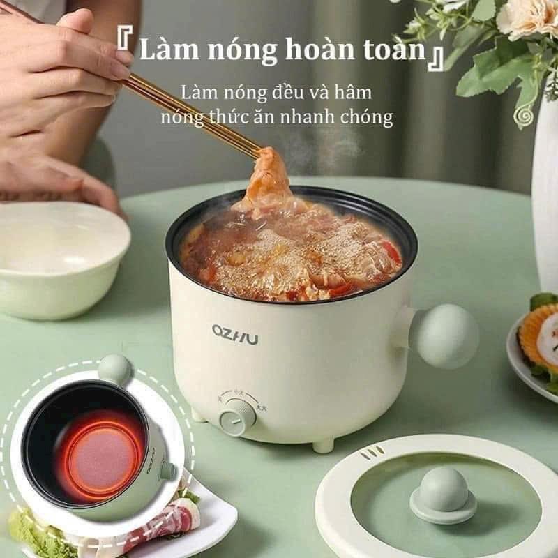 Nồi lẩu  đa năng mini có xửng hấp 0