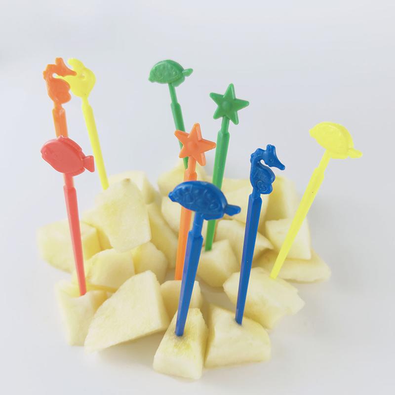 Product Introduction of 20pcs/set Cute Animals Fruit Forks Kids Snack Dessert Decoration Forks Toothpicks Lunch Salad Decoration Accessories Cake Picks 14