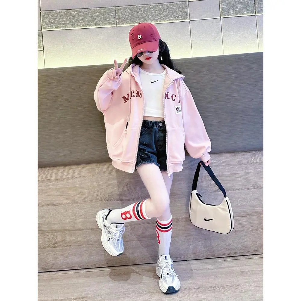 Áo Có Mũ Trùm Đầu Cho Bé Gái, Phong Cách Phương Tây Mới, Quần Áo Thời Trang Cho Trẻ Em