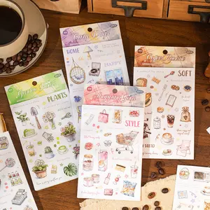 [Totori] Life Roaming Sticker Sheet Decorations Journal Binder Scrapbook Polaroid Notebook Journaling