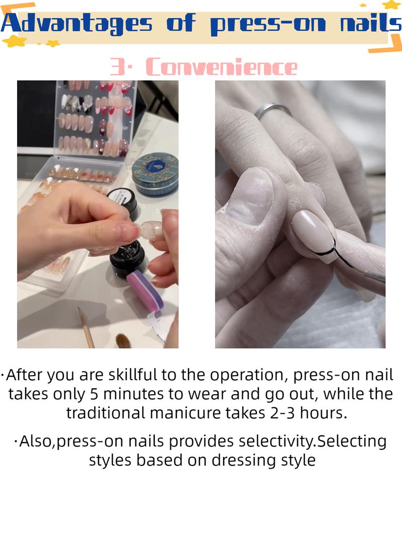 Product Introduction of 【A44】Cat Eye | Handmade Press-on Nails, False Nails, Manual Nails, Original Fashion Design | Comes with Manicure Toolkit, Jelly Gel, Glue 11