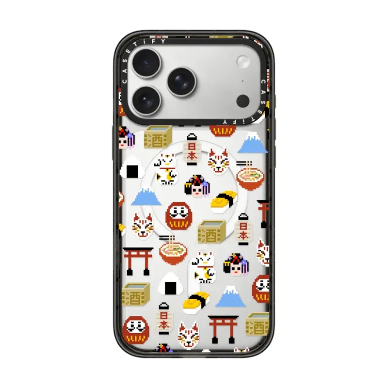 CASETiFY Japan Collection DARUMA Lucky Cat Mount Fuji Hard Plastic