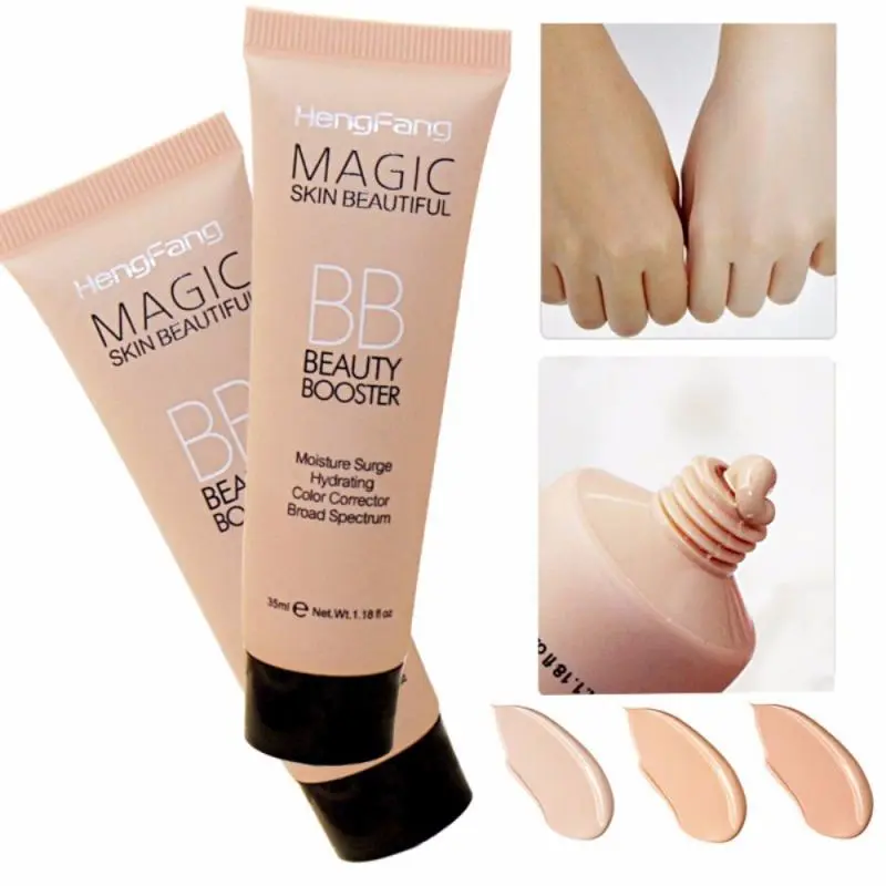 3colors BB Cream Liquid Face Base Foundation Long Lasting Waterproof Cover Acne Spot Makeup Concealer Cosmetic Blemish Gentle Kit Lightweight