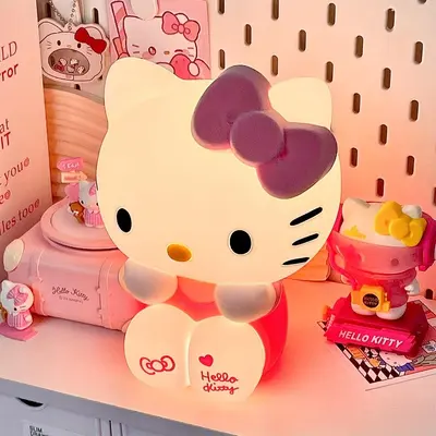 Sanrio Hello Kitty Wooden fashion Sofa Lamp charged by USB.