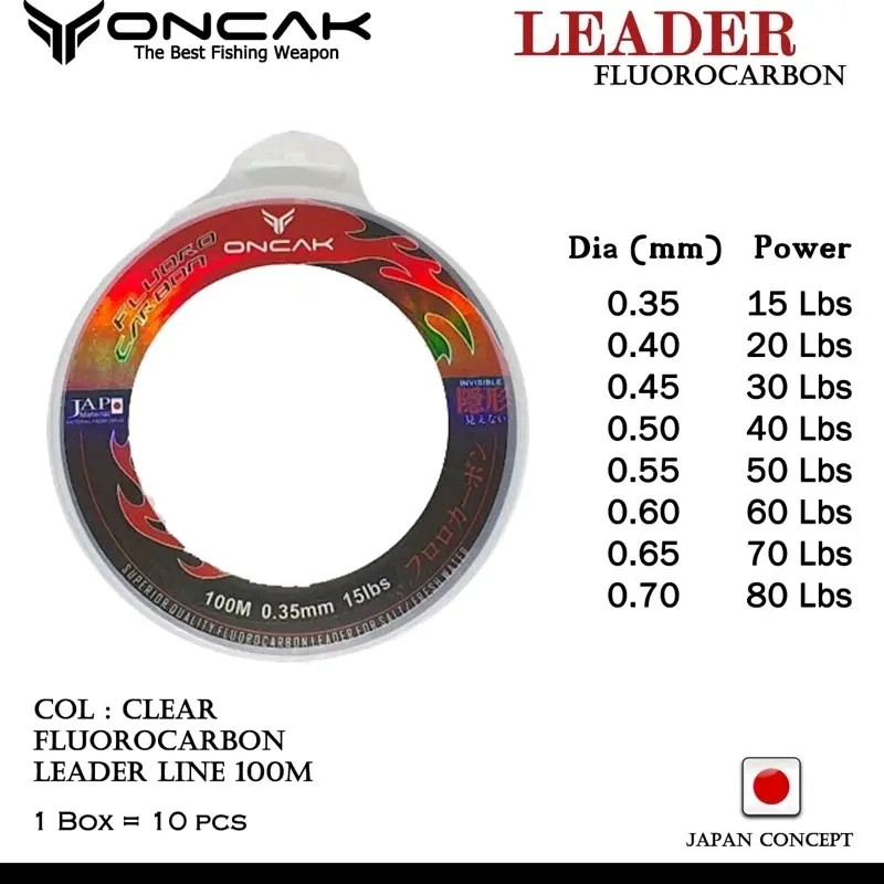 Senar leader oncak fluoro carbon 100m